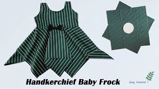 Handkerchief Baby Frock Cutting, Handkerchief Baby Frock Design