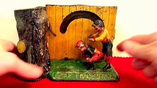 “LEAP FROG” Orginal Antique Mechanical Bank