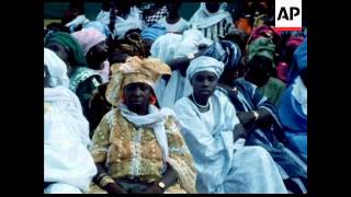 UNUSED 3 2 81 PRESIDENT HABIB THIAM OF SENEGAL ATTENDS THE OPEN AIR RALLY IN DAKAR