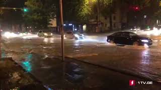 ძლიერი წვიმა თბილისში