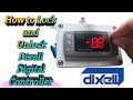 How to lock and unlock the dixell controller temperature