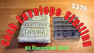 Cash Envelope Stuffing #2 December 2024 // Weekly Budget