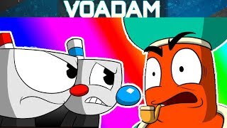 Before the Battle with Djimmi! (Cuphead Comic Dub #100) with Mugman! [VOAdam Dubs]