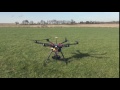 dji s900 drone with e1200 props takeoff.