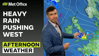 16/05/24 - Rain moving west, drier in Scotland – Afternoon Weather Forecast UK – Met Office Weather