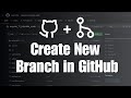 How to create new branch in GitHub?