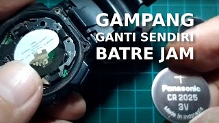 Gampang Ganti Batre Jam Sendiri Casio AE-1000W World Time Baterai Panasonic CR2025 Battery Change