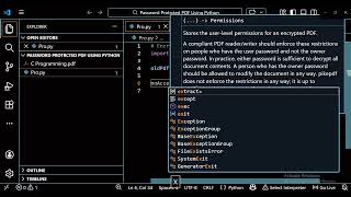 Password Protected PDF Using Python | Encrypt Your PDF | Python Projects.