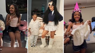 Cardi B Celebrates Daughter Kulture's 7th Birthday on Private Plane