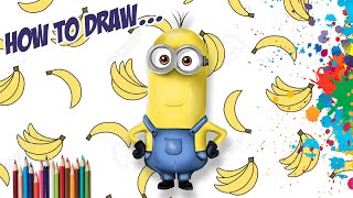 HOW TO DRAW A Kevin (Minions) | DRAWING AND COLORING