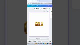 Canva Shiny Gold Text Effect Tutorial ✨ Quick & Easy! #canva