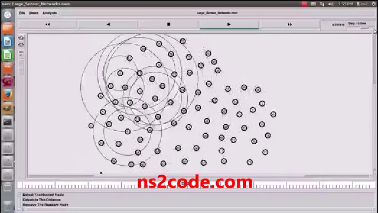 Large Sensor Networks Using Ns2 Simulator Projects Ns2 Code Youtube