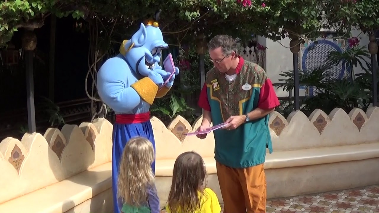 Meet And Greet With GENIE At Disneyland California - YouTube