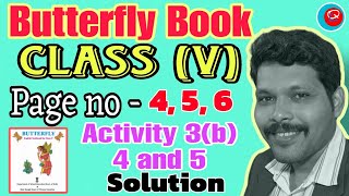 Butterfly Book class 5, Class no - 3  activity Solution