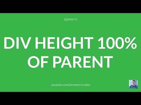 Set DIV to 100% Height of Its Parent Using jQuery Set DIV to 100% Height of Its Parent Using jQuery