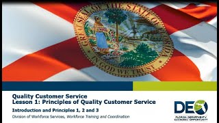 Customer Service: Lesson 1 -  Principles of Quality Customer Service