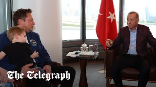 Elon Musk takes son Lil X to meet Tayyip Erdogan