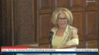 Hon. Paul G. Feinman Portrait Unveiling Ceremony