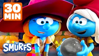 Smurfette Scares Bigmouth on Halloween &  Lily Stops Gargamel! | 30 Minutes | Shimmer and Shine