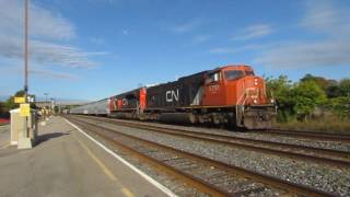 CN 377 stops in Brockville to do a car Inspection