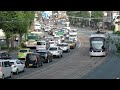 熊本市電0800型 味噌天神前電停発車 kumamoto city tram type 0800 tramcar