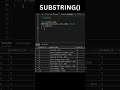 SUBSTRING Function | SQL String Functions #short #sqlbasics #ai #ml #datascience #coding #sql