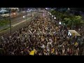 Thousands of protesters march through Tel Aviv in one of largest gatherings since start of war