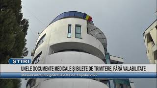 UNELE DOCUMENTE MEDICALE SI BILETE DE TRIMITERE, FARA VALABILITATE