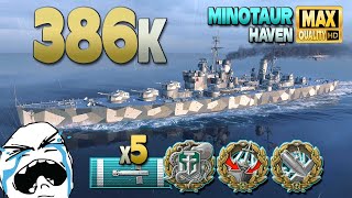 Minotaur：マップ上の386k Haven-World of Warships