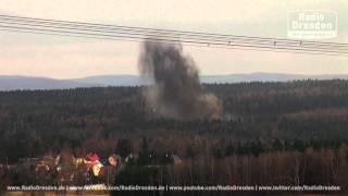 Fliegerbombe in der Dippser Heide gesprengt