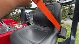 MOFFETT NX Series Truck Mounted Forklift Operator Presence and Seat Belt Alarm Penalty and Reset