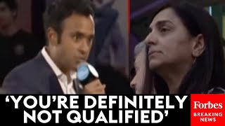 WATCH: New Hampshire Voter Hammers Vivek Ramaswamy Over Experience And Qualifications