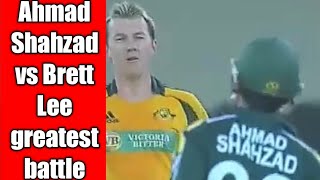 Brett Lee Vs Ahmad Shahzad Greatest Battle - Aggressive Cricket