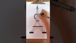 Eiffel tower mandala art || Easy and simple mandala art || Eiffel tower