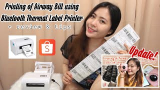 SHOPEE TIPS | Paano mag Print ng Airway Bills? (Thermal Label Printer \u0026 Phone) + Paperang Update