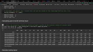 Quantitative trading strategies lab 4 - implementing the momentum trading strategy