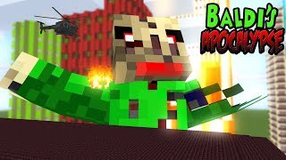 Monster School : BALDI'S APOCALYPSE CHALLENGE - Minecraft Animation