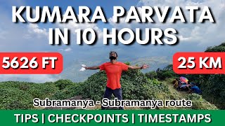 How I completed Kumara Parvata in 1 day! (COMPLETE guide with checkpoints)