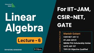 LINEAR ALGEBRA 6 | LIVE COURSE | BASIS AND DIMENSION | CSIR NET | IIT-JAM | TIFR | CMI | ISI | NBHM