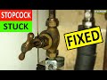 How to free a seized Stopcock DON'T DO THIS (even though it worked) - Stuck Water Shut Off Valve