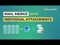 Power Automate Mail Merge with Individual Attachments | Send Mails with Separate Files