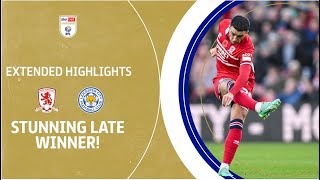 STUNNING LATE WINNER! | Middlesbrough v Leicester City extended highlights