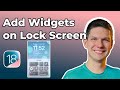 How To Add Widgets On Lock Screen iPhone iOS 18