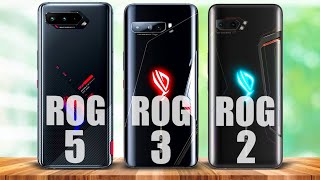 ASUS ROG Phone 5 VS ASUS ROG Phone 3 VS ASUS ROG Phone 2 | Comparison
