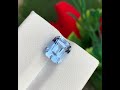 deep sea blue aquamarine cushion cut 3.00 cts