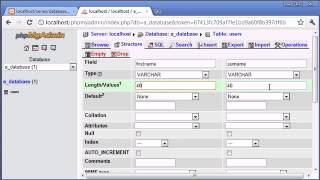 Beginner PHP Tutorial 112 phpMyAdmin Part 3
