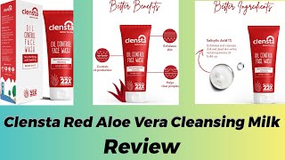 Clensta Red Aloe Vera Cleansing Milk Review New video is Out // Cleansing Milk // Skincare