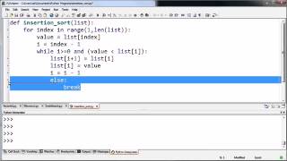 01 Python programming 24 Simpler insertion sort function