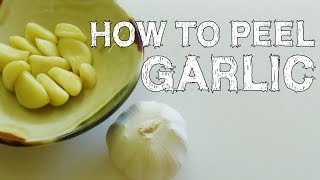 簡単！ニンニク皮むきライフハック How to Peel Garlic Life Hack【便利】コレ考えた人、天才じゃね