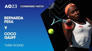 Bernarda Pera v Coco Gauff Condensed Match | Australian Open 2023 Third Round